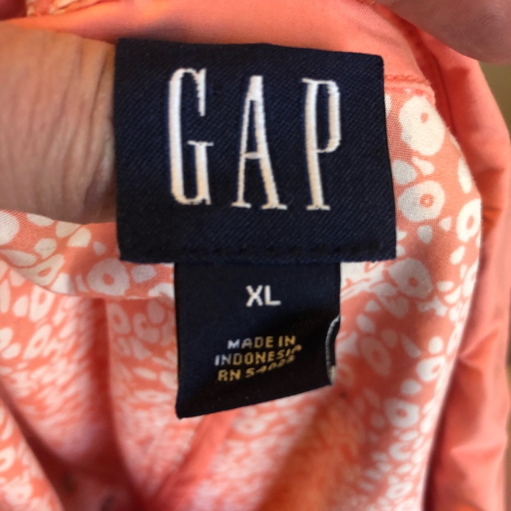🔥 3 FOR $25 SALE 🔥 GAP Coral | Peach Trench Coat XL - Picture 6 of 9